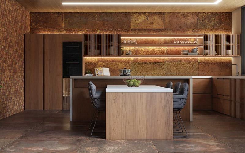 ứng dụng gạch corten